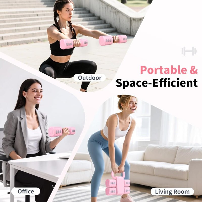 Multifunctional Dumbbells 2in 1 Home Dumbbell Kettlebells Adjustable Weight - Veltrix
