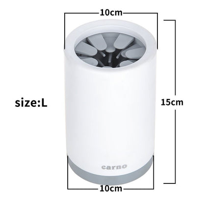 Portable Pet Paw Cleaner Cup Soft Silicone Comb - Veltrix