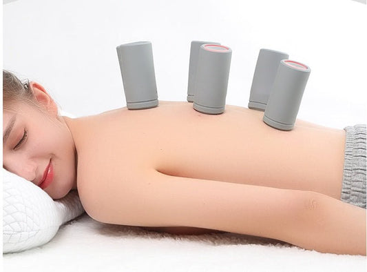 Electric Silicone Cupping Therapy Equipment Full Body Massage EMS Pulse Massager Suction Jar Pressure Vacuum Cupping Health Care - Veltrix