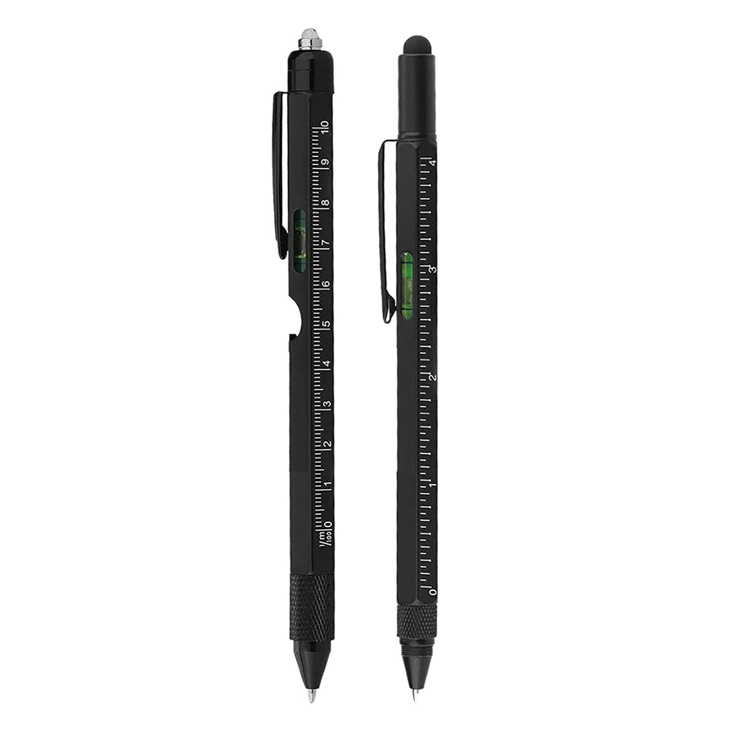 Multi-functional pen tool featuring a retractable ballpoint and touch screen stylus, designed for precision and convenience.