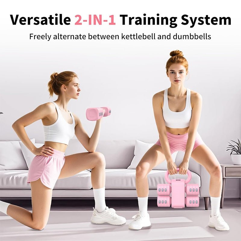 Multifunctional Dumbbells 2in 1 Home Dumbbell Kettlebells Adjustable Weight - Veltrix