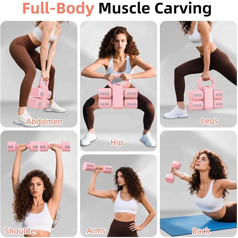 Multifunctional Dumbbells 2in 1 Home Dumbbell Kettlebells Adjustable Weight - Veltrix